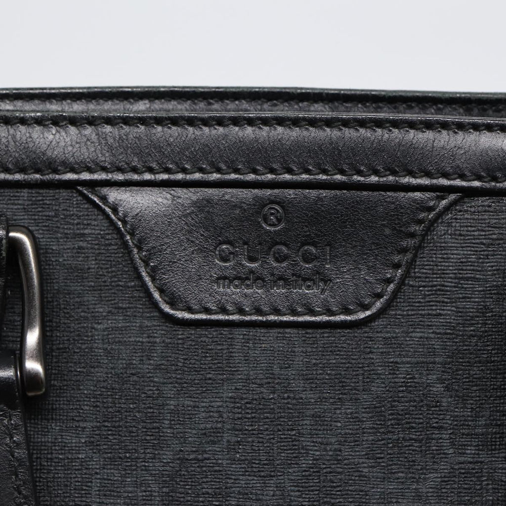 GUCCI GG Canvas Hand Bag Black 322072 bs17120