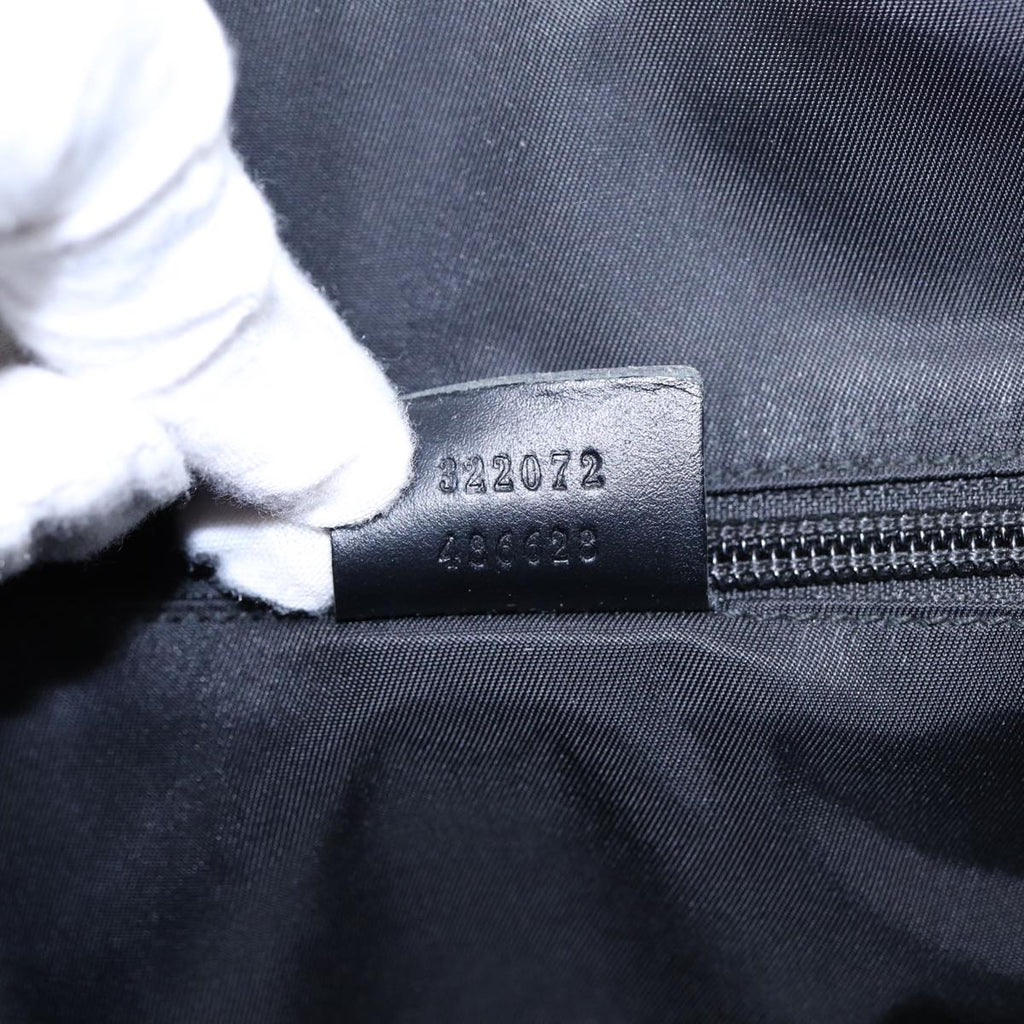 GUCCI GG Canvas Hand Bag Black 322072 bs17120