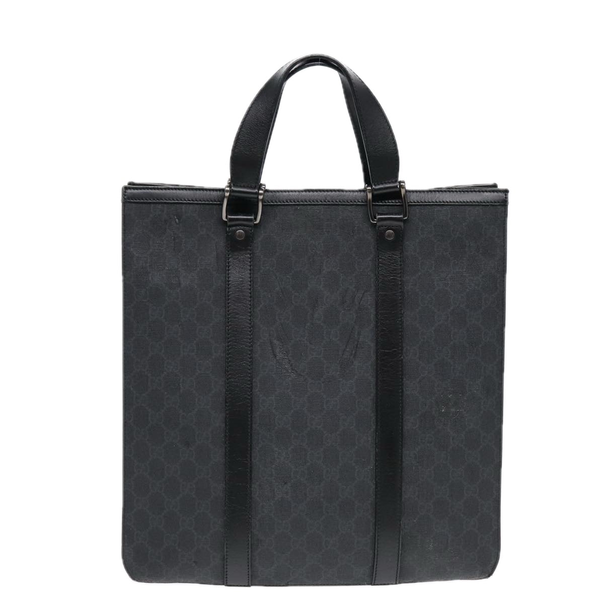 GUCCI GG Canvas Hand Bag Black 322072 bs17120
