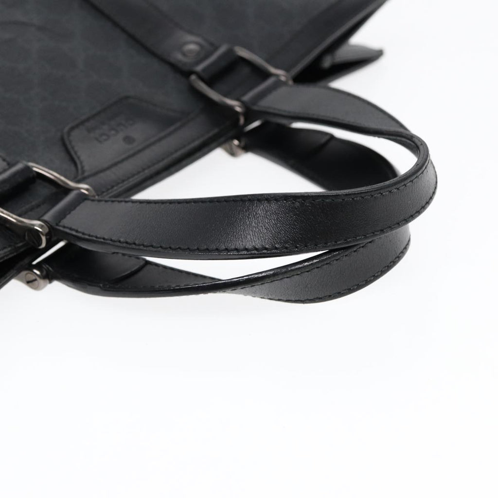 GUCCI GG Canvas Hand Bag Black 322072 bs17120