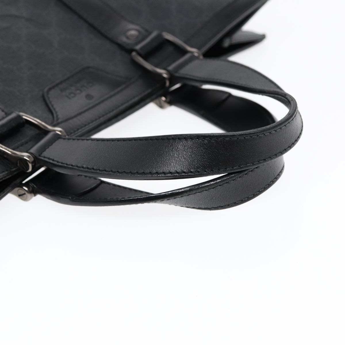 GUCCI GG Canvas Hand Bag Black 322072 bs17120