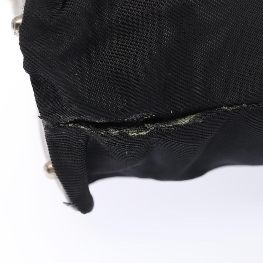 GUCCI Bamboo Hand Bag Nylon 2Set Black bs17121