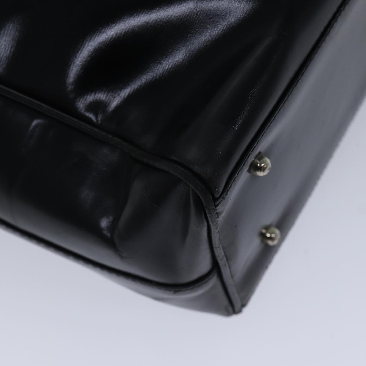 GUCCI Hand Bag Leather Black Silver 002 2865 1313 bs17122