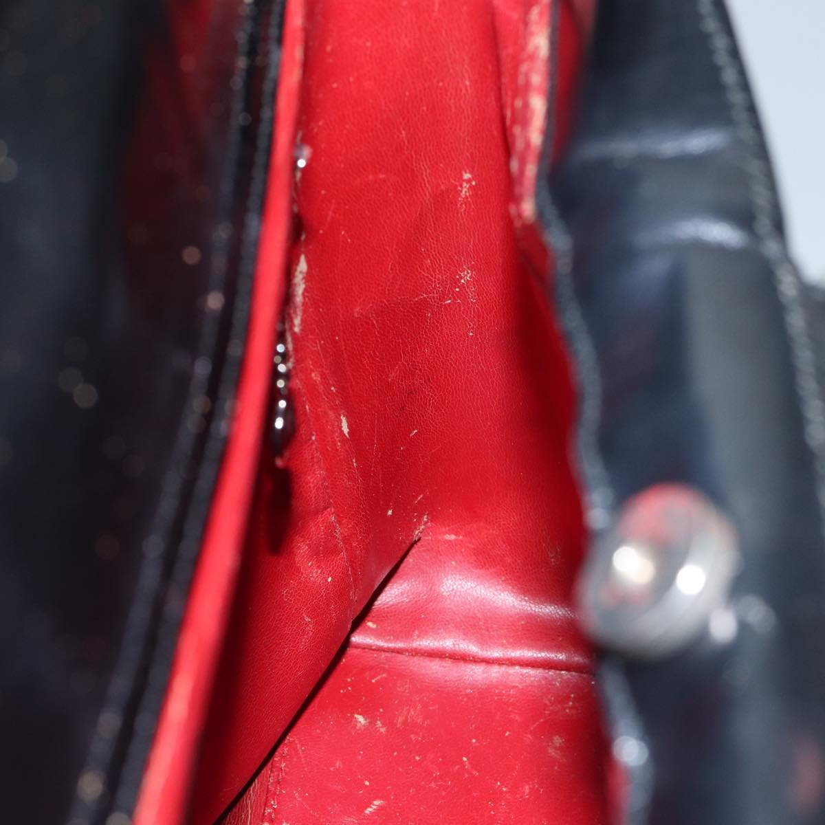 GUCCI Hand Bag Leather Black Silver 002 2865 1313 bs17122