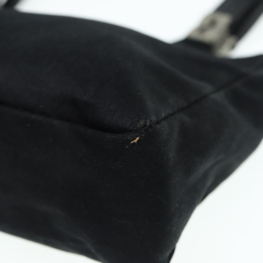 FENDI Shoulder Bag Nylon Black Silver bs17206