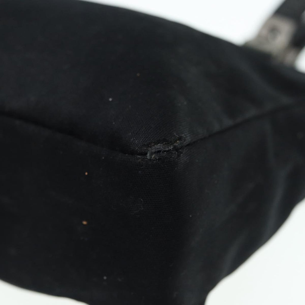 FENDI Shoulder Bag Nylon Black Silver bs17206