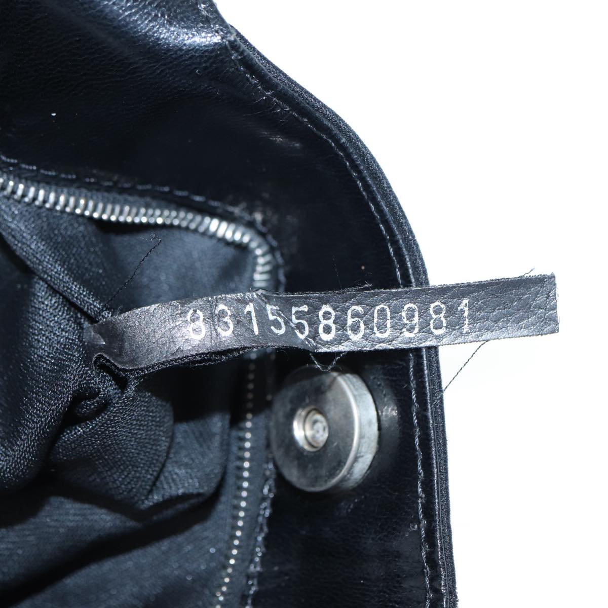 FENDI Shoulder Bag Nylon Black Silver bs17206