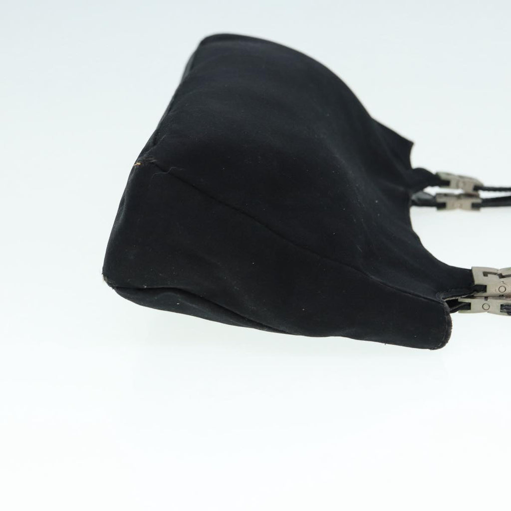 FENDI Shoulder Bag Nylon Black Silver bs17206