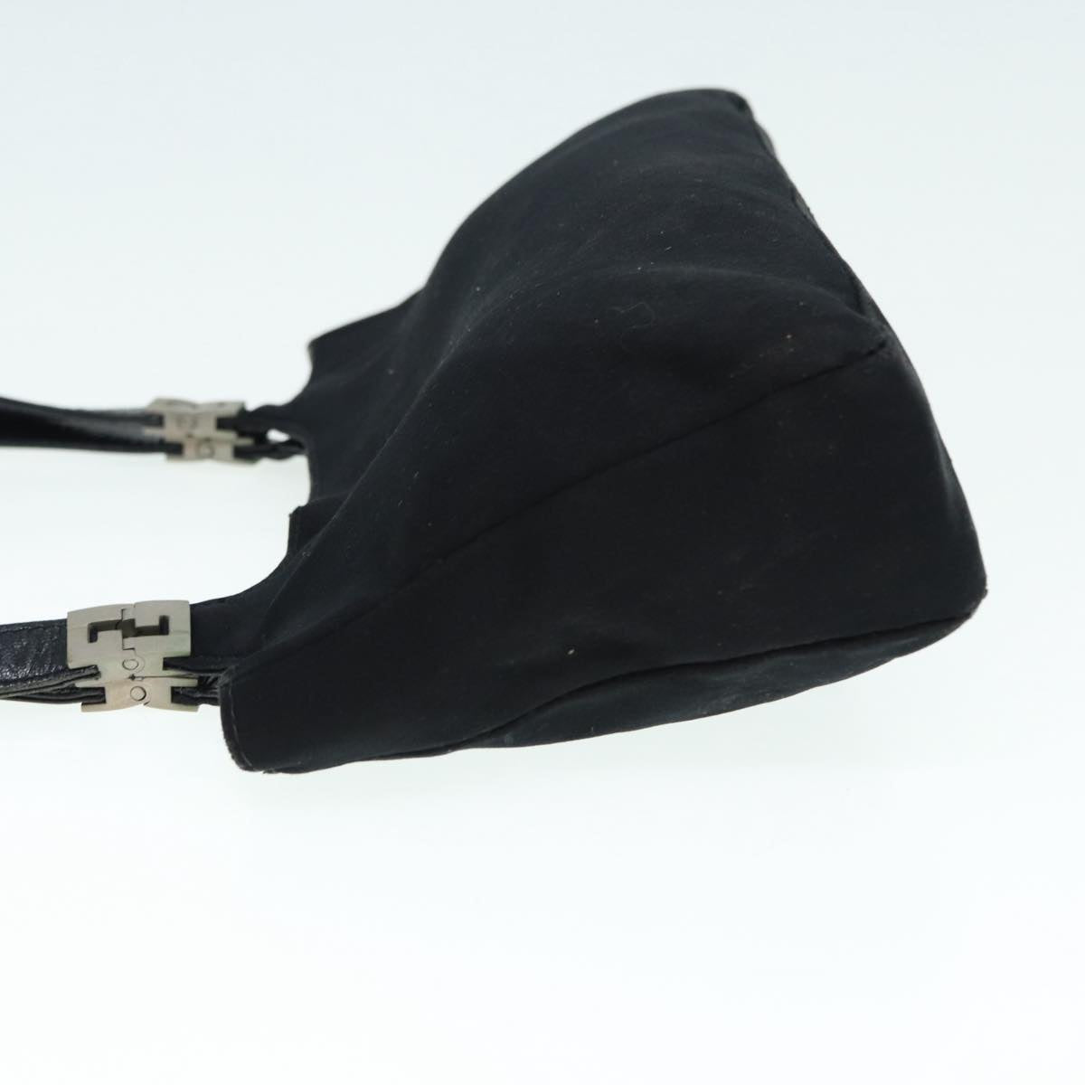 FENDI Shoulder Bag Nylon Black Silver bs17206