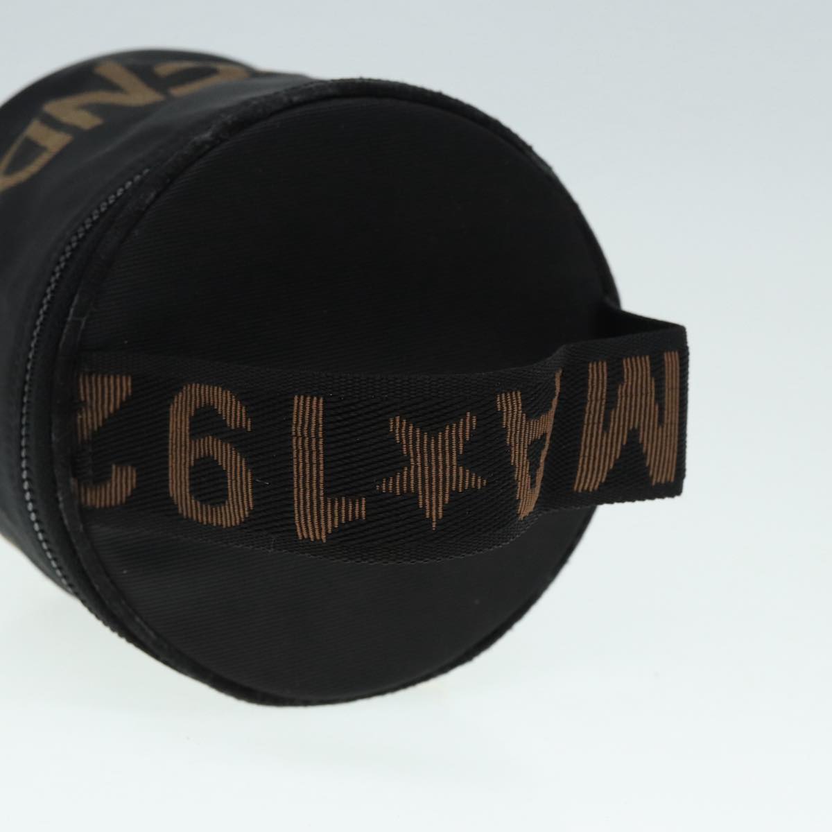 FENDI Vanity Pouch Canvas Black Gold bs17207