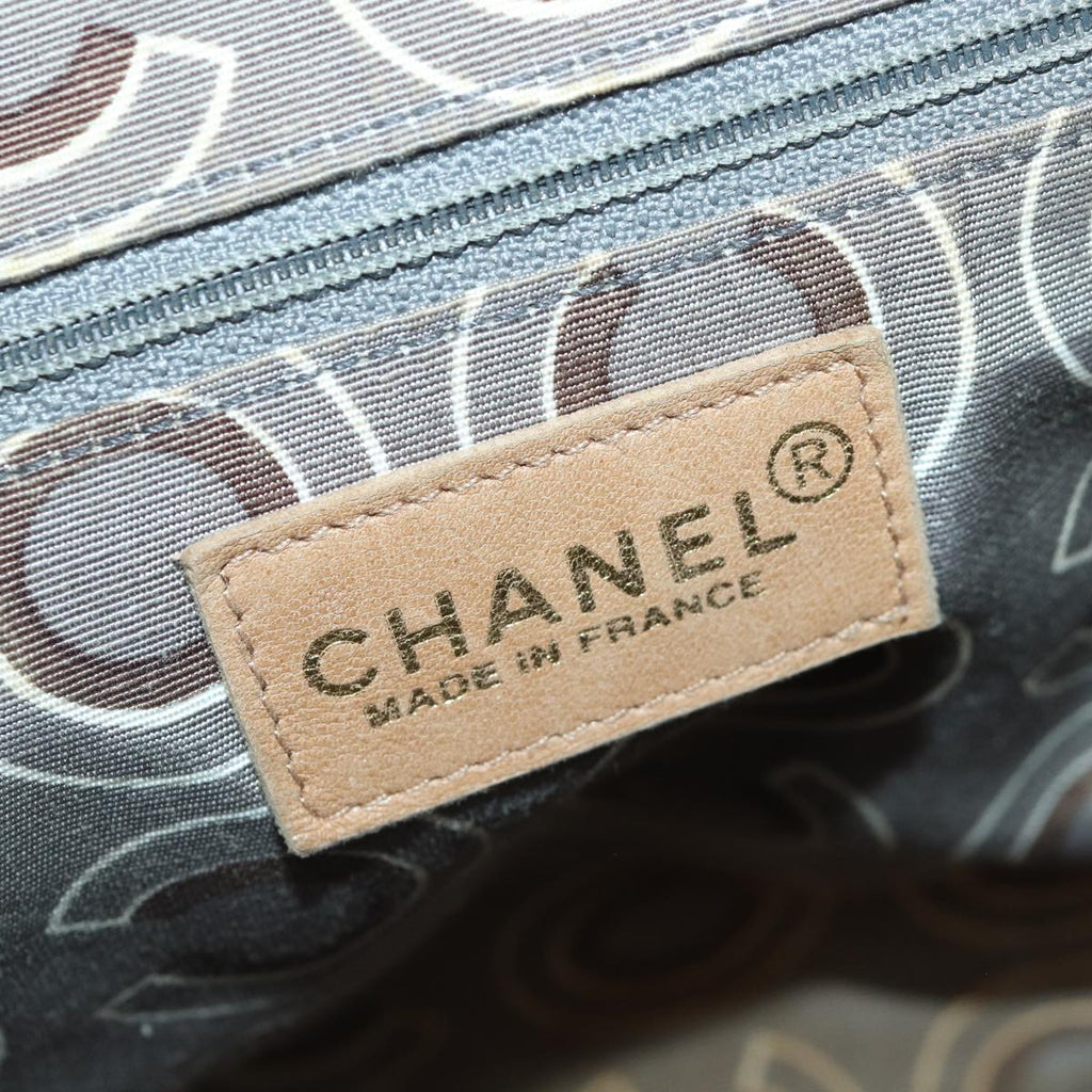 CHANEL Hand Bag Leather Beige CC bs17225