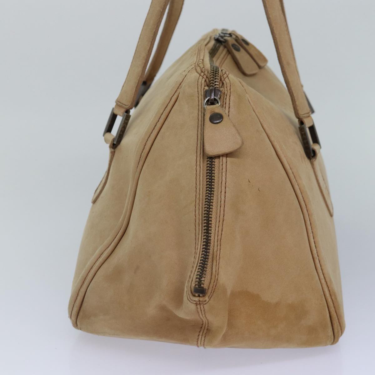CHANEL Hand Bag Leather Beige CC bs17225