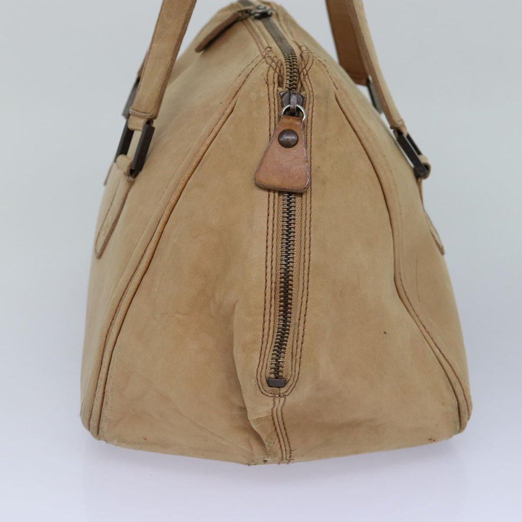 CHANEL Hand Bag Leather Beige CC bs17225