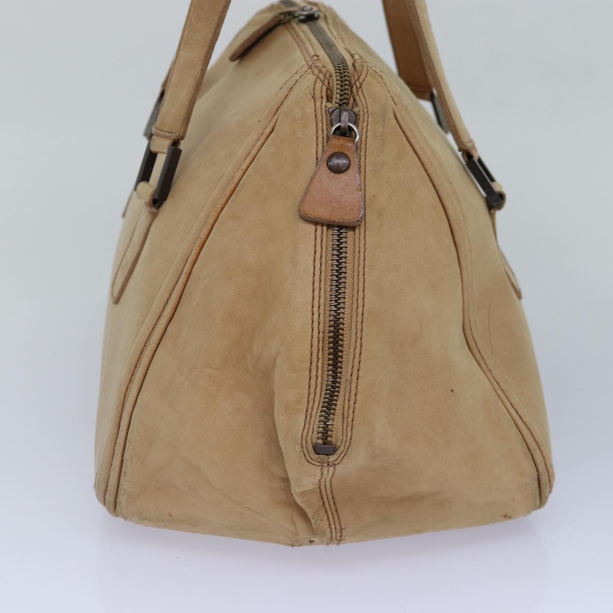 CHANEL Hand Bag Leather Beige CC bs17225