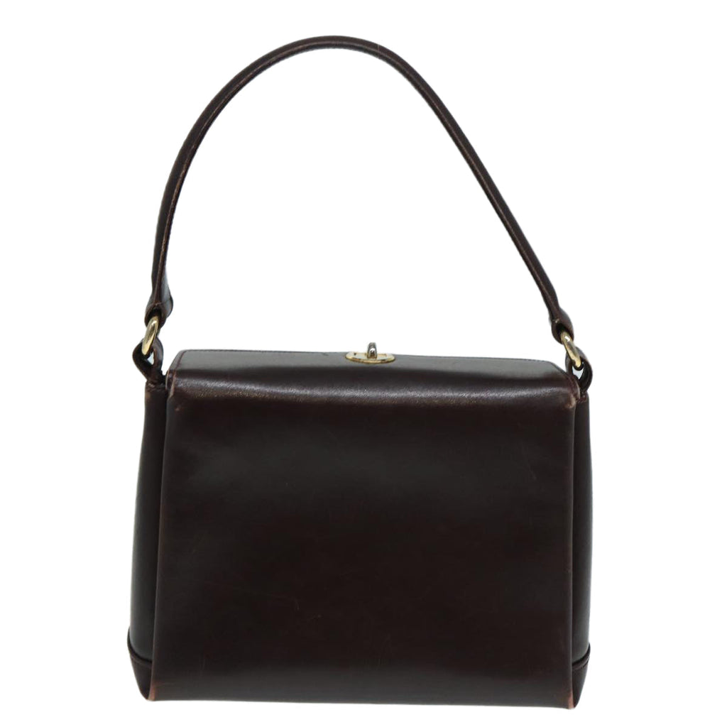 GUCCI Shoulder Bag Leather Brown Gold bs17265