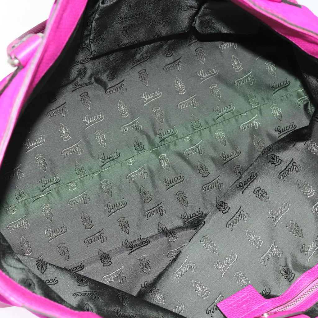 GUCCI GG Canvas Tote Bag Pink Silver 241101 bs17288