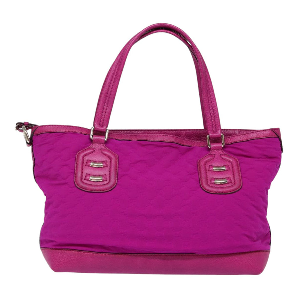 GUCCI GG Canvas Tote Bag Pink Silver 241101 bs17288