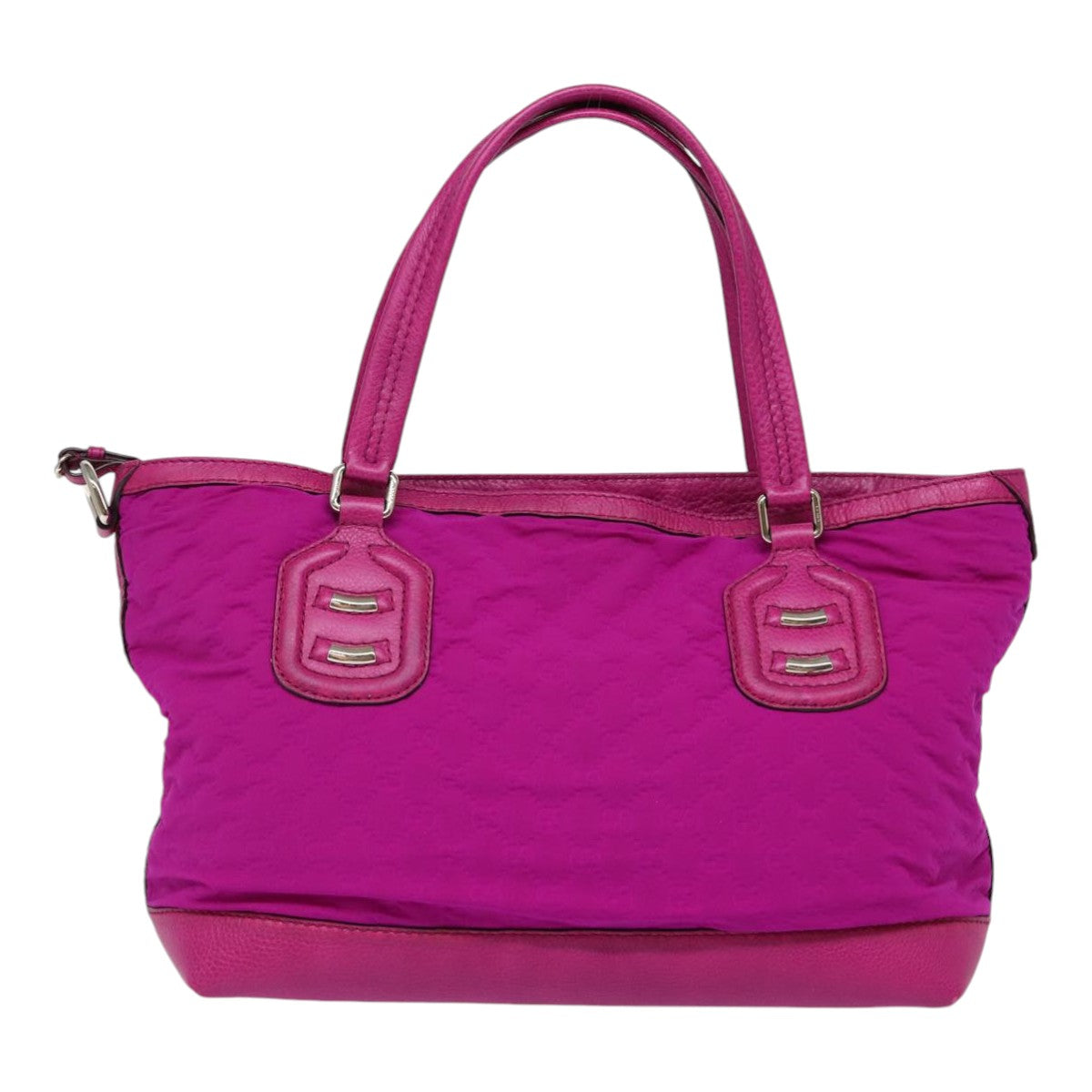 GUCCI GG Canvas Tote Bag Pink Silver 241101 bs17288