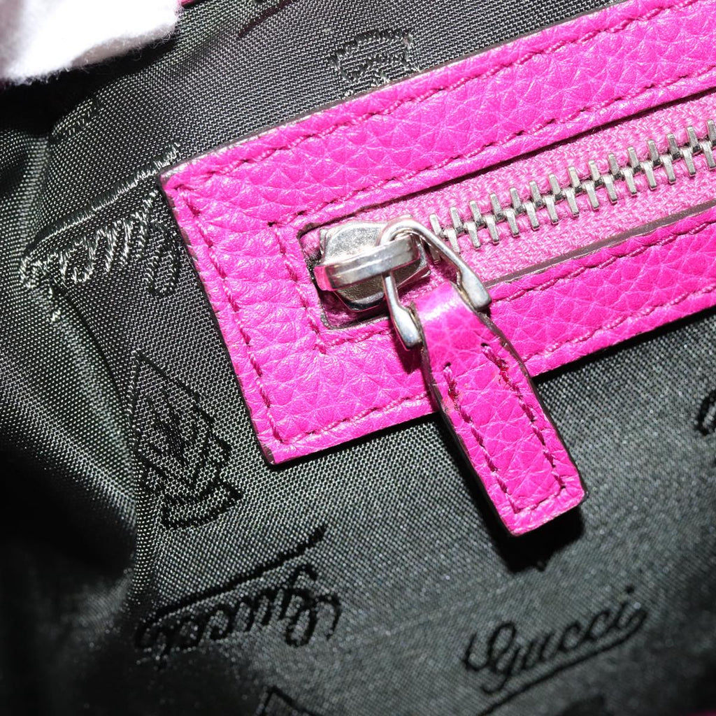 GUCCI GG Canvas Tote Bag Pink Silver 241101 bs17288