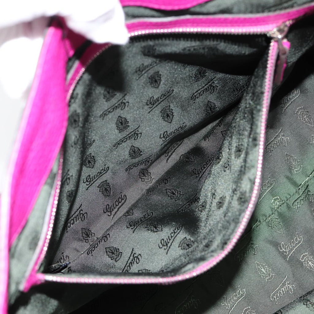 GUCCI GG Canvas Tote Bag Pink Silver 241101 bs17288