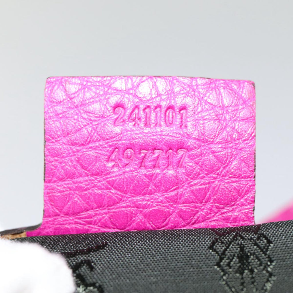 GUCCI GG Canvas Tote Bag Pink Silver 241101 bs17288