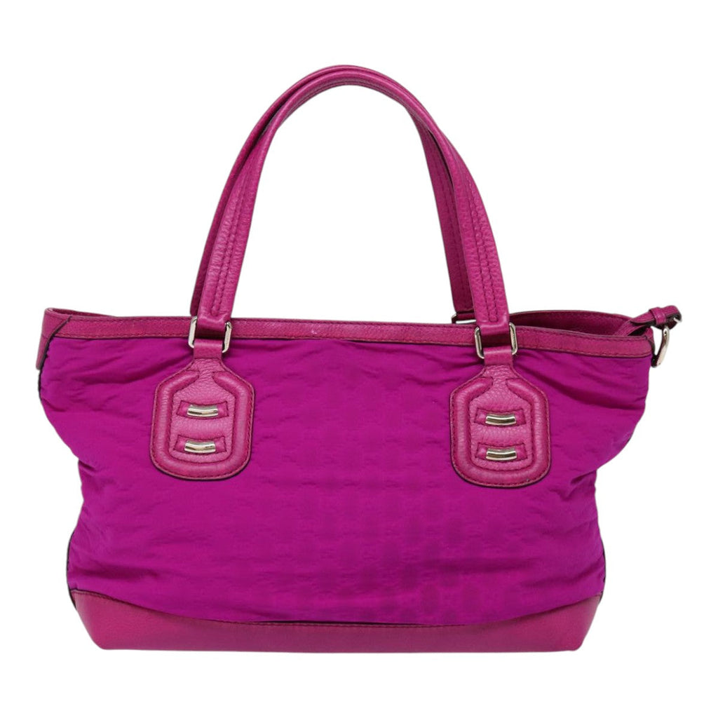 GUCCI GG Canvas Tote Bag Pink Silver 241101 bs17288