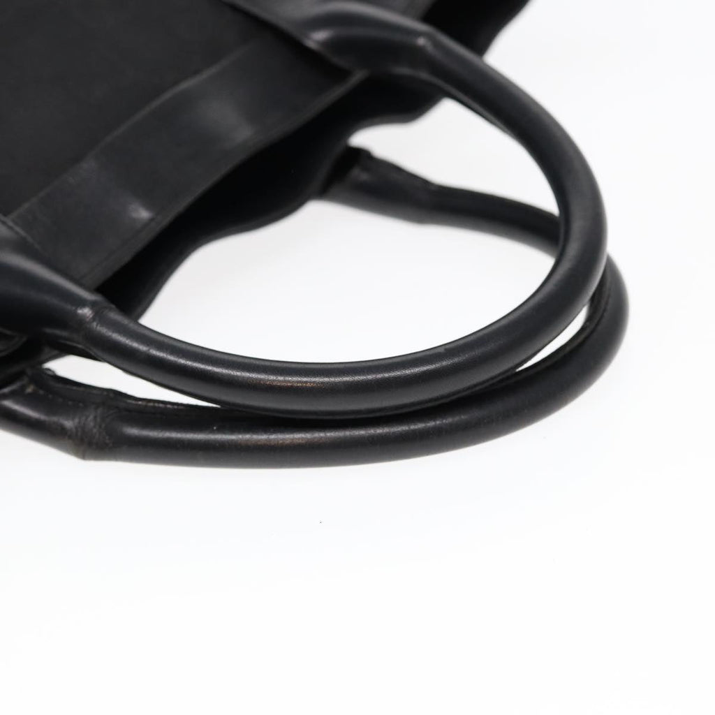 GUCCI GG Canvas Hand Bag Black Silver bs17289