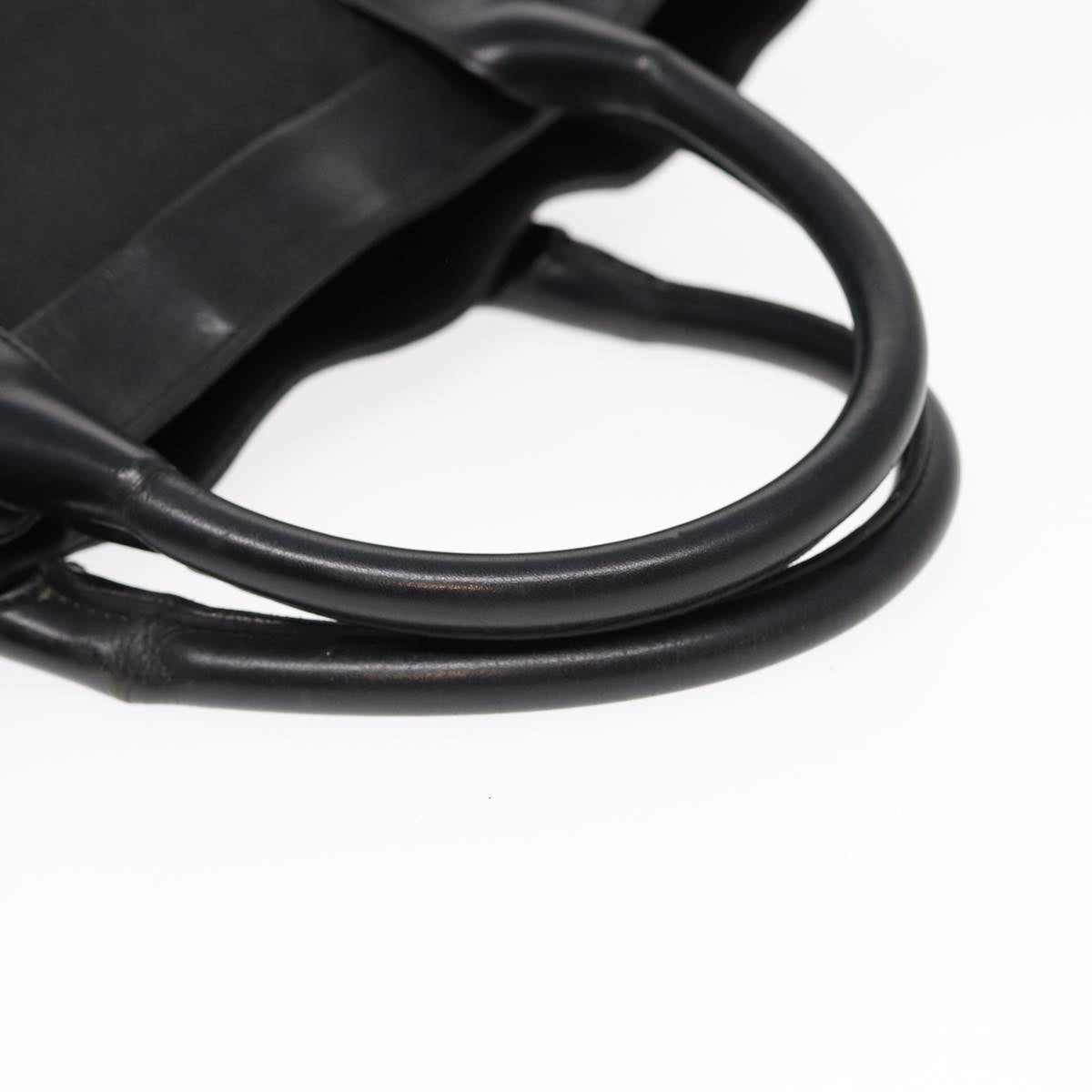 GUCCI GG Canvas Hand Bag Black Silver bs17289