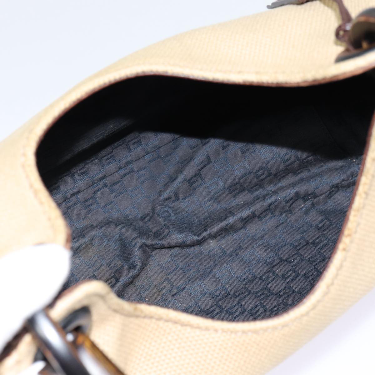 GUCCI Hand Bag Canvas Outlet Beige 106495 bs17290