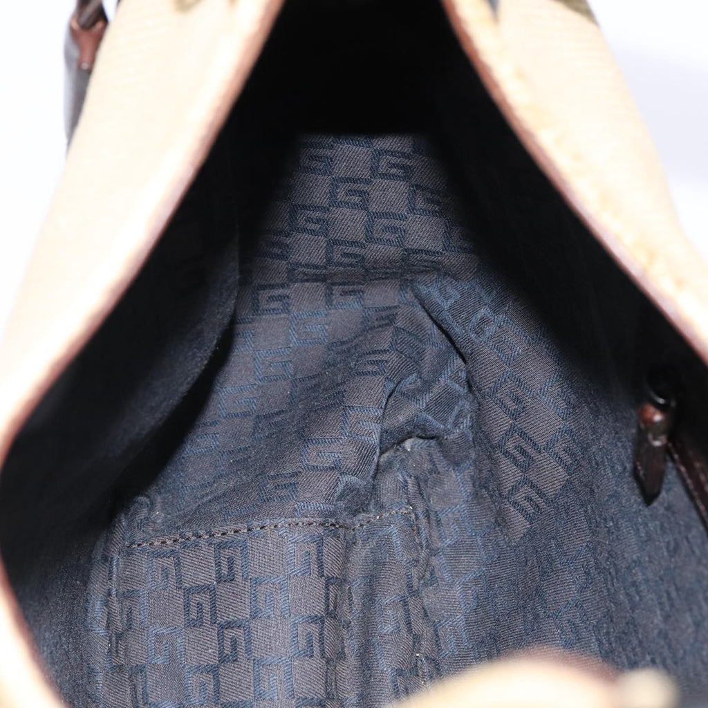 GUCCI Hand Bag Canvas Outlet Beige 106495 bs17290