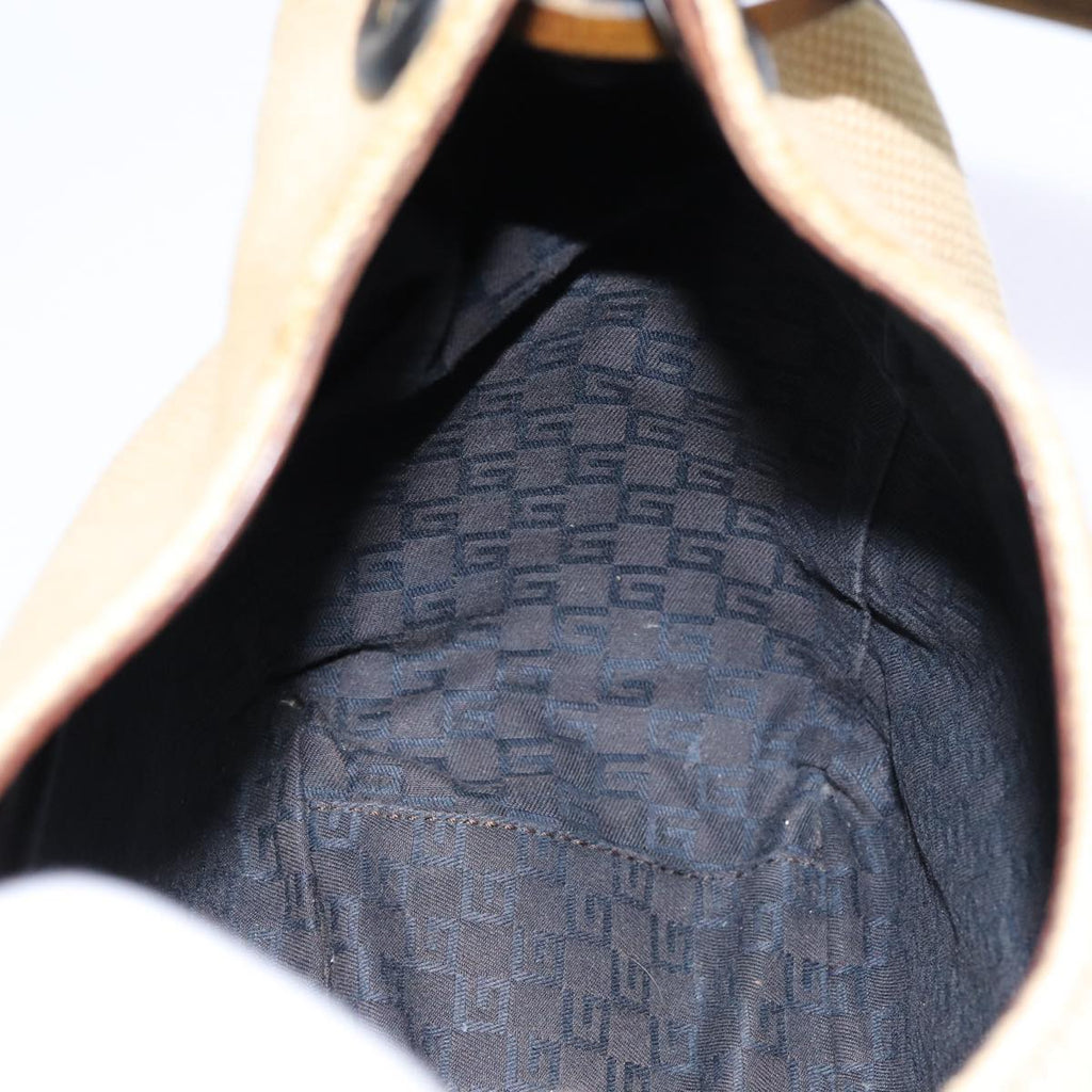 GUCCI Hand Bag Canvas Outlet Beige 106495 bs17290