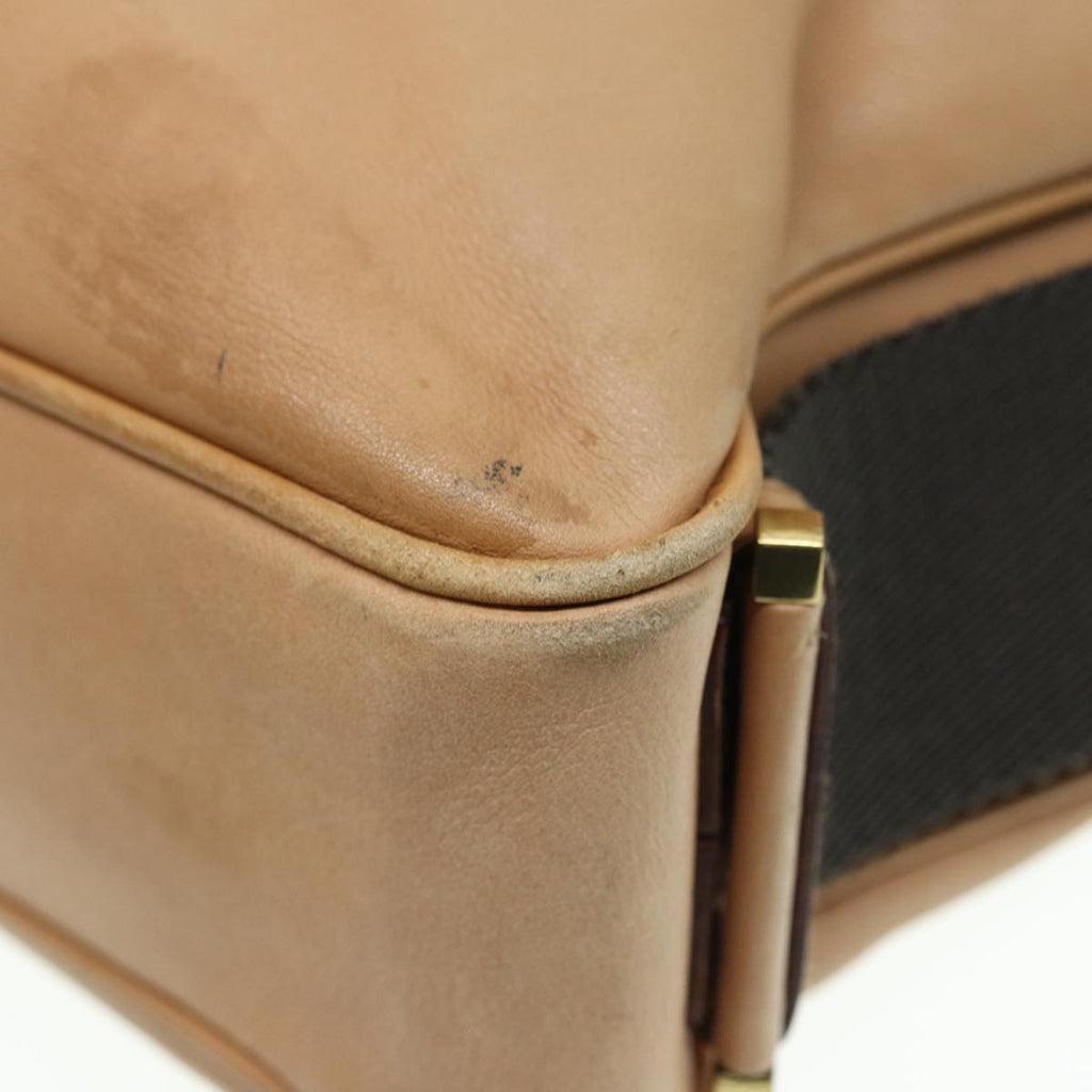 GUCCI Jackie Shoulder Bag Leather Beige Gold 92732 bs17355
