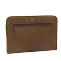GUCCI Document Case Clutch Bag Leather Brown bs17356