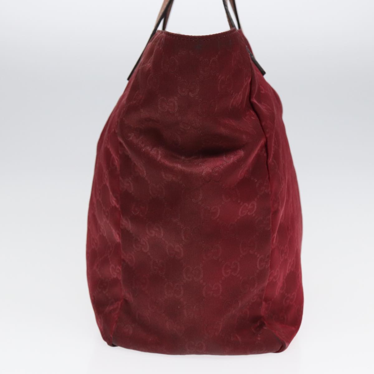 GUCCI GG Canvas Tote Bag Nylon Gold Red 282489 bs17371