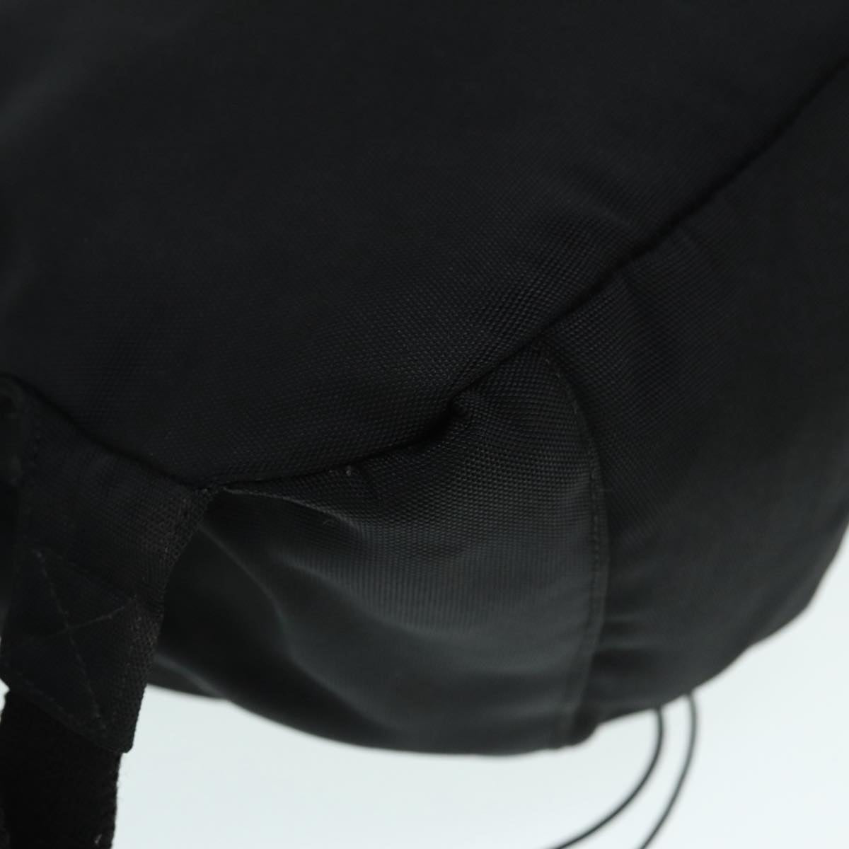 GUCCI Backpack Nylon Black Silver 122348 bs17393