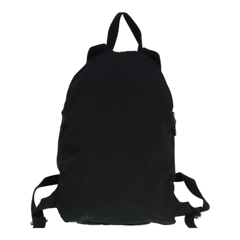 GUCCI Backpack Nylon Black Silver 122348 bs17393