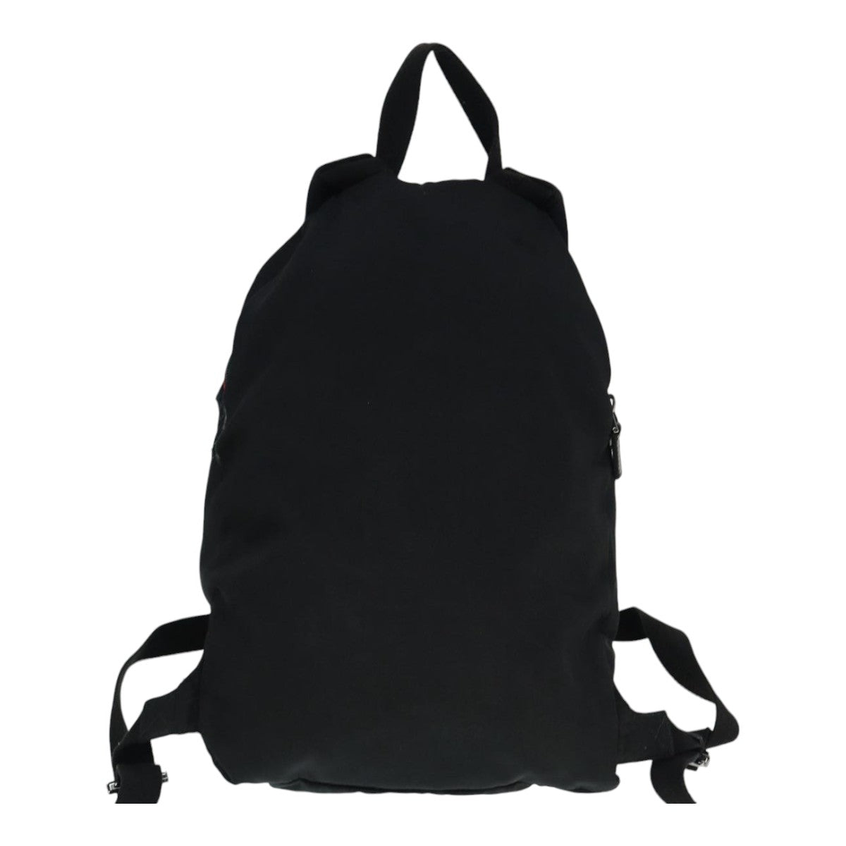 GUCCI Backpack Nylon Black Silver 122348 bs17393