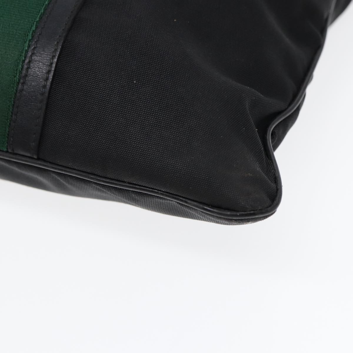 GUCCI Web Sherry Line Shoulder Bag Canvas Black Red Green 181067 bs17422