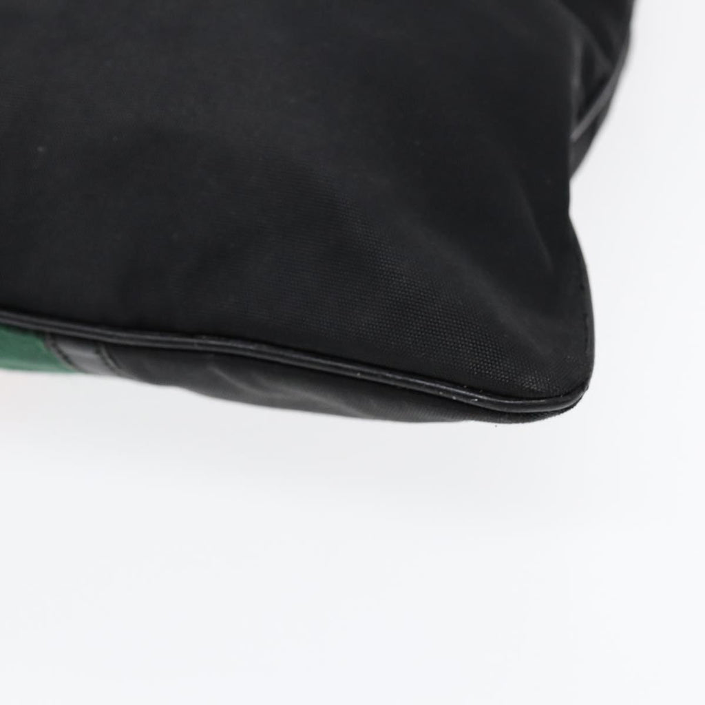 GUCCI Web Sherry Line Shoulder Bag Canvas Black Red Green 181067 bs17422