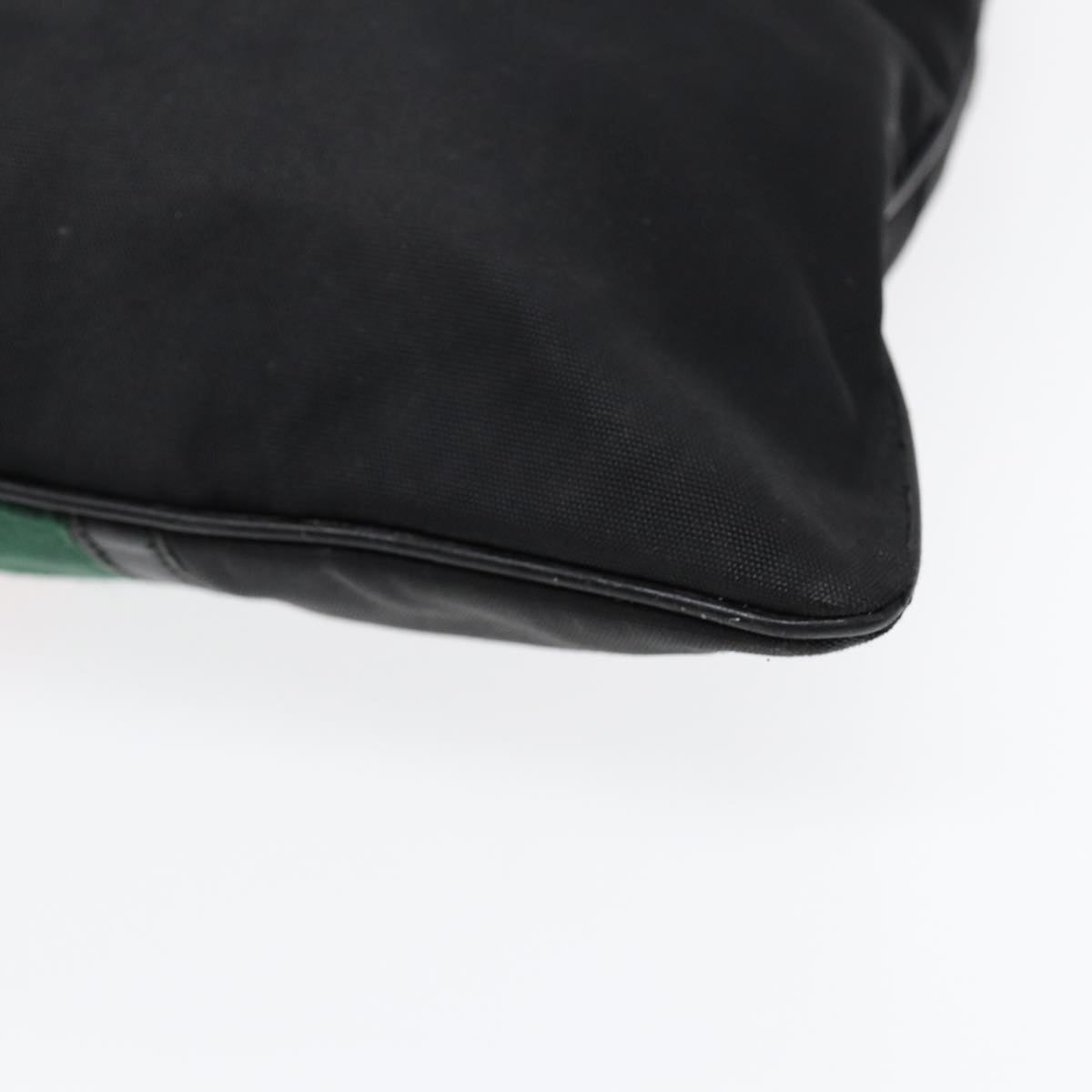 GUCCI Web Sherry Line Shoulder Bag Canvas Black Red Green 181067 bs17422