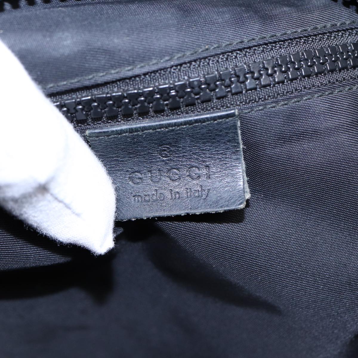 GUCCI Web Sherry Line Shoulder Bag Canvas Black Red Green 181067 bs17422