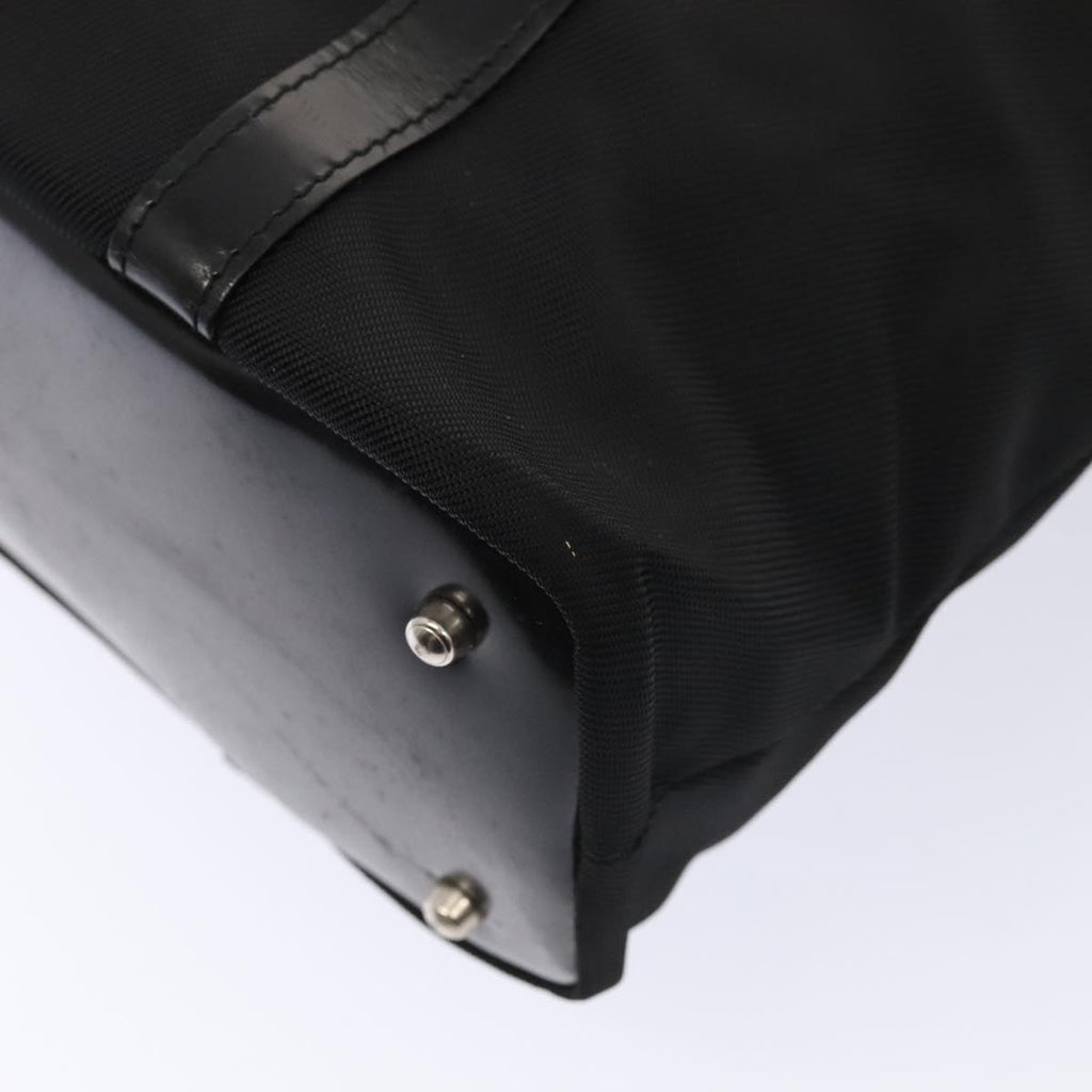 GUCCI Bamboo Hand Bag Nylon Black Gold 000 3754 0508 bs17437