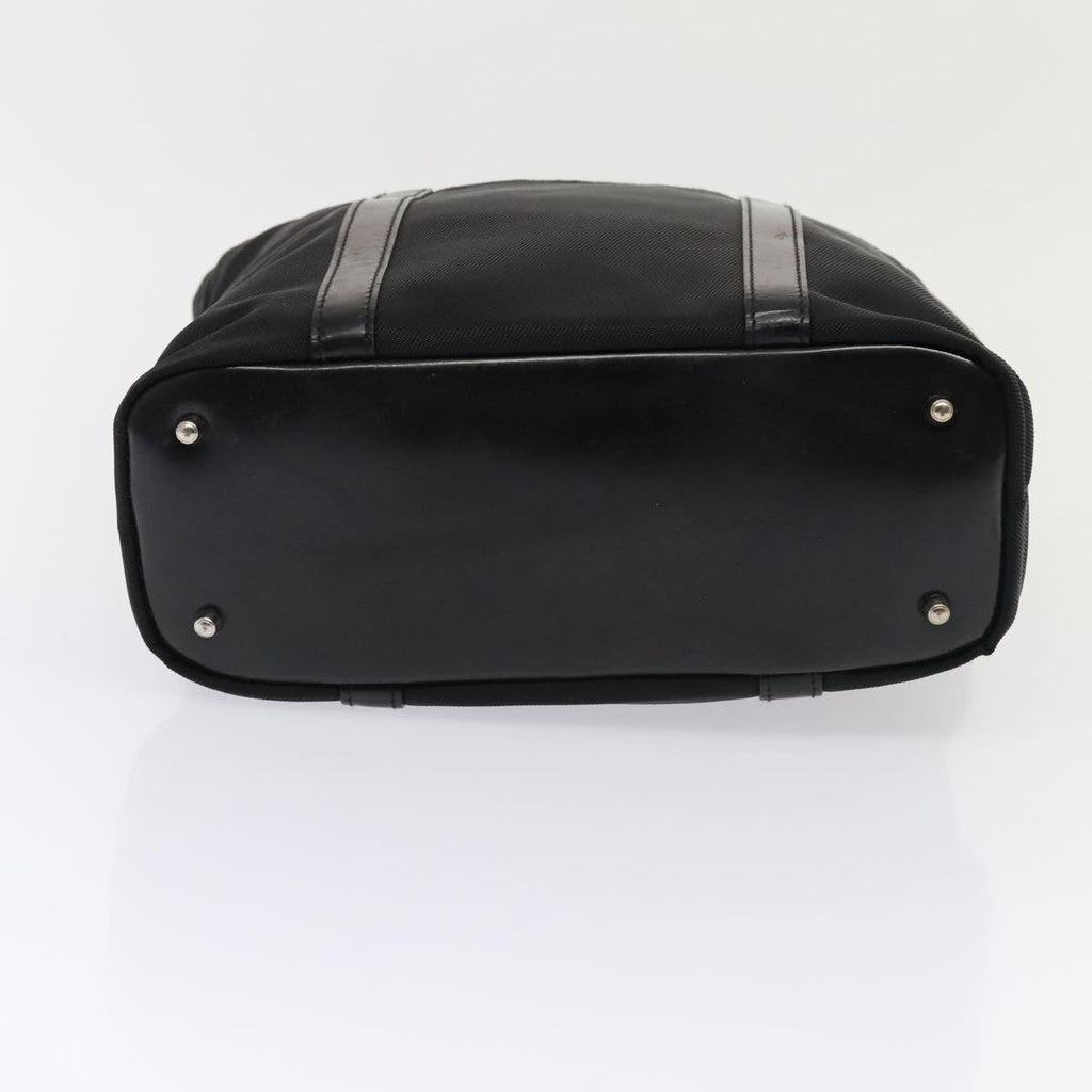 GUCCI Bamboo Hand Bag Nylon Black Gold 000 3754 0508 bs17437