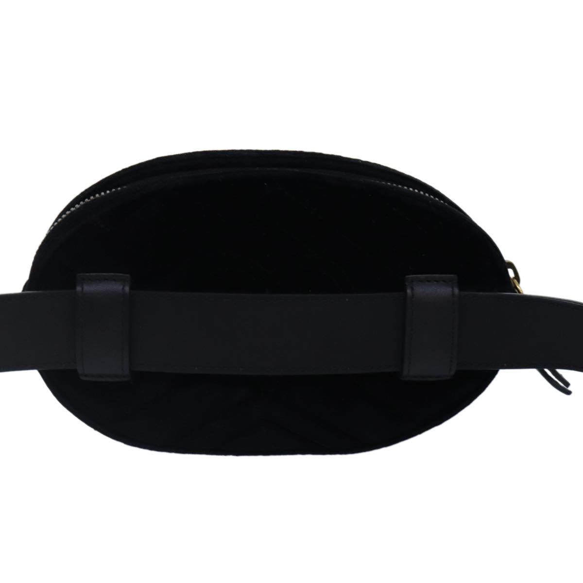 GUCCI Waist bag Velor Black Gold 476434 bs17475