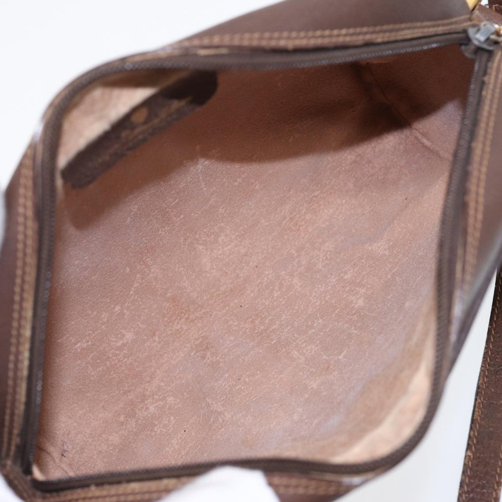 GUCCI GG Supreme Web Sherry Line Shoulder Bag PVC Beige 56 02 087 bs17476