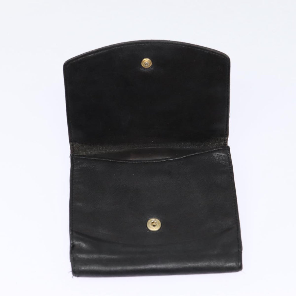 CHANEL Wallet Leather Black Gold CC bs17493