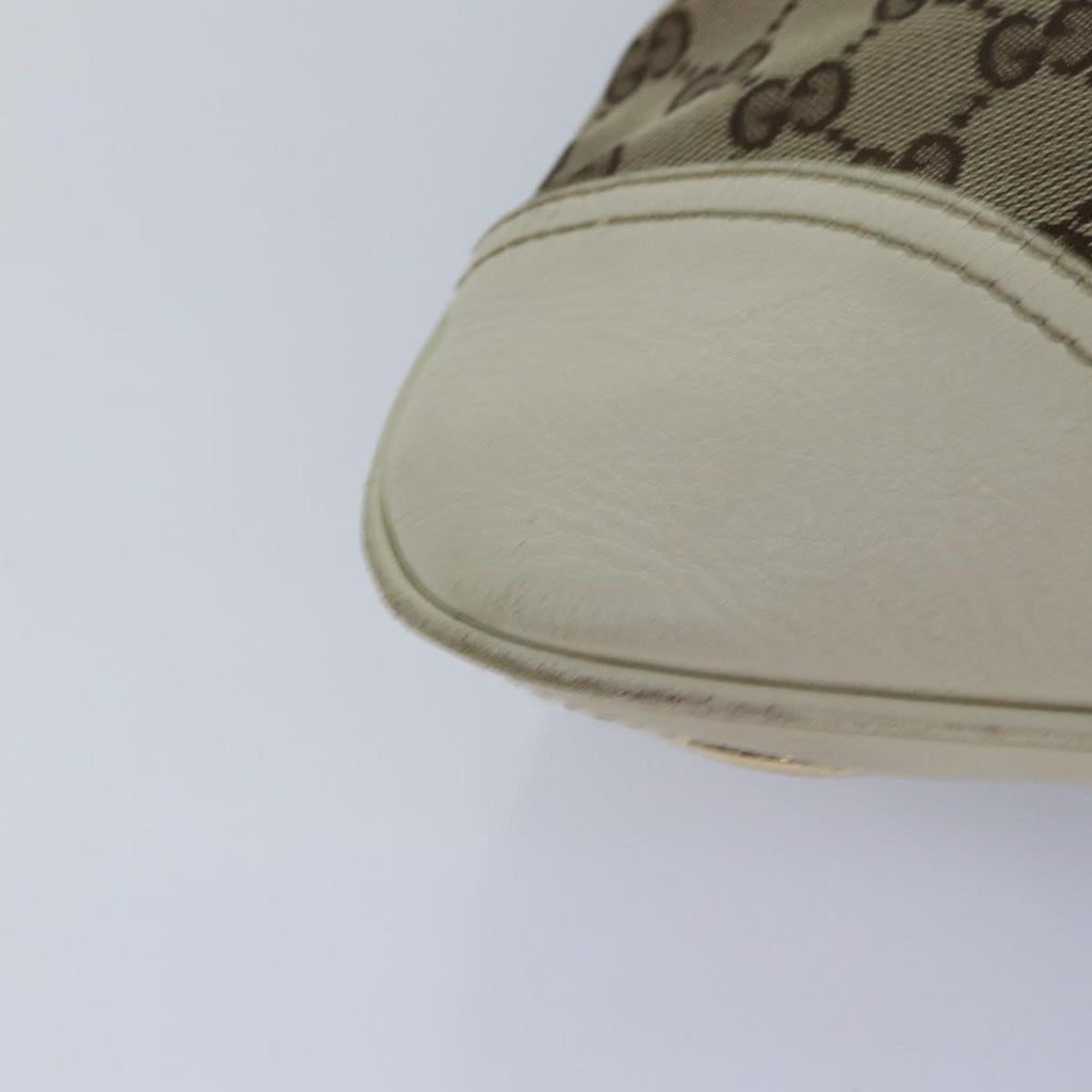 GUCCI GG Canvas Shoulder Bag Beige Gold 169947 bs17560