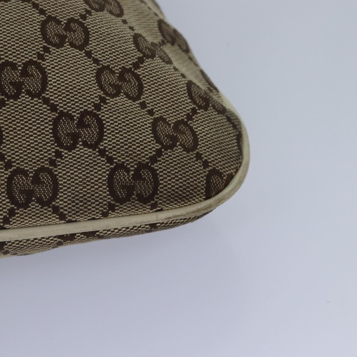 GUCCI GG Canvas Shoulder Bag Beige Gold 169947 bs17560