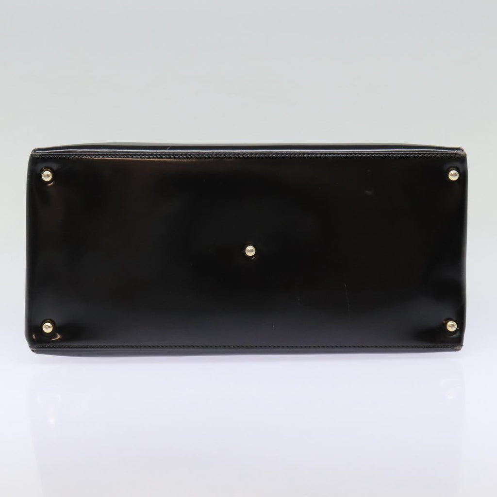GUCCI Hand Bag Leather Black Gold 000 1118 0503 bs17561