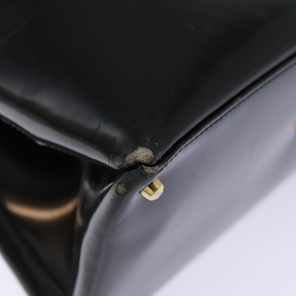 GUCCI Hand Bag Leather Black Gold 000 1118 0503 bs17561